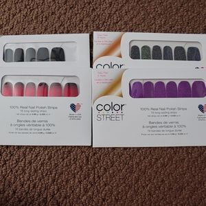 Color Street Nail Strip Glitter Bundle